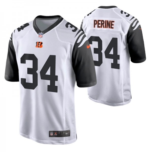 Nike Cincinnati Bengals Samaje Perine #34 Alternate Game White Jersey