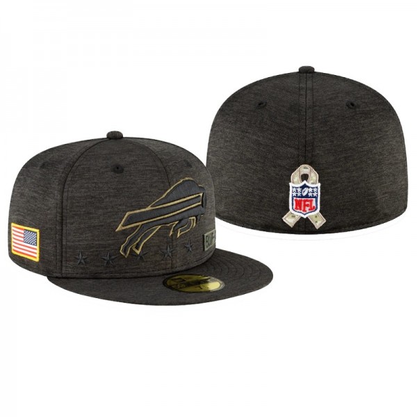 Men's Buffalo Bills Black 2020 Salute To Service 59FIFTY Fitted Hat