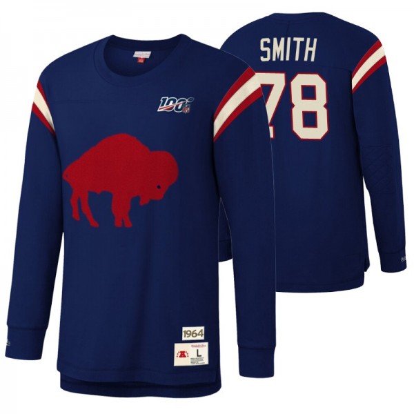 Men's Bruce Smith Buffalo Bills Royal NFL 100 Team...