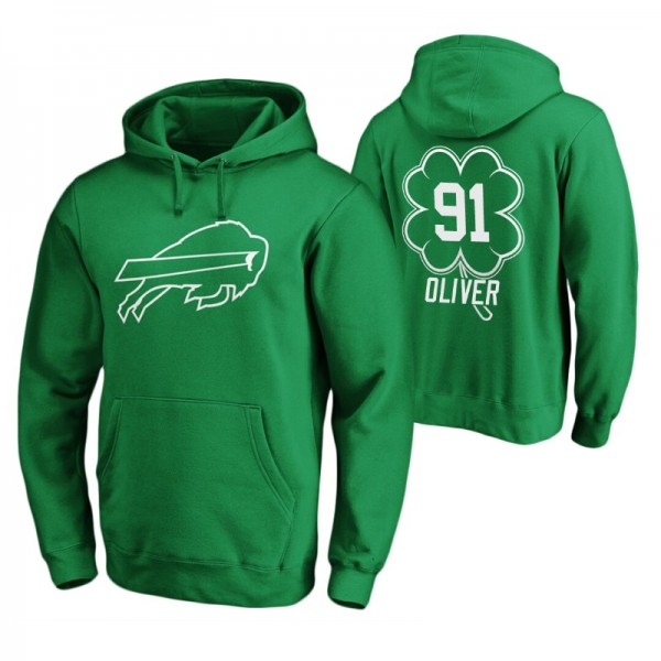 Ed Oliver Buffalo Bills Green St. Patrick's Day Wh...