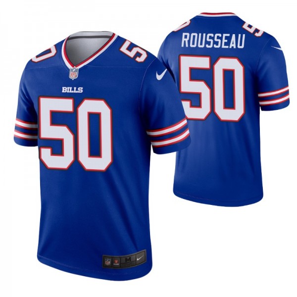 Buffalo Bills 50 #Gregory Rousseau 2021 NFL Draft ...