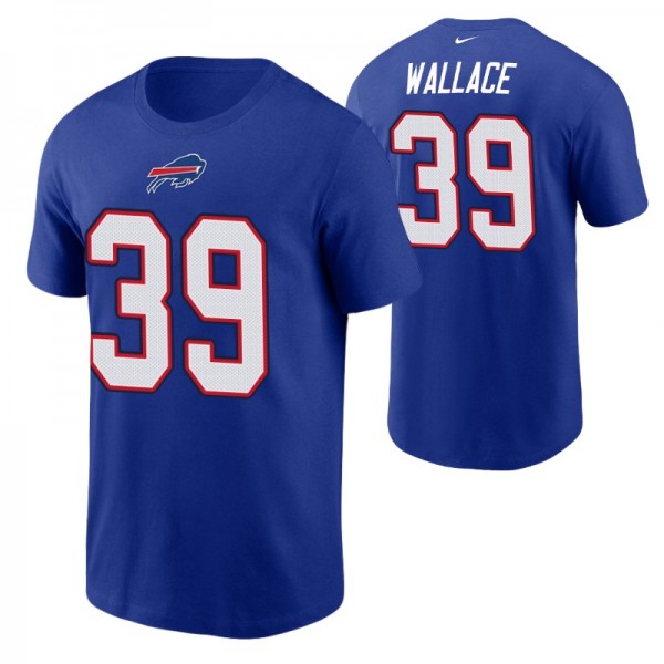 Men's Buffalo Bills Levi Wallace #39 Royal T-shirt