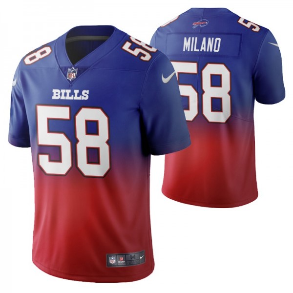 Buffalo Bills Matt Milano Men's Royal Color Crash ...