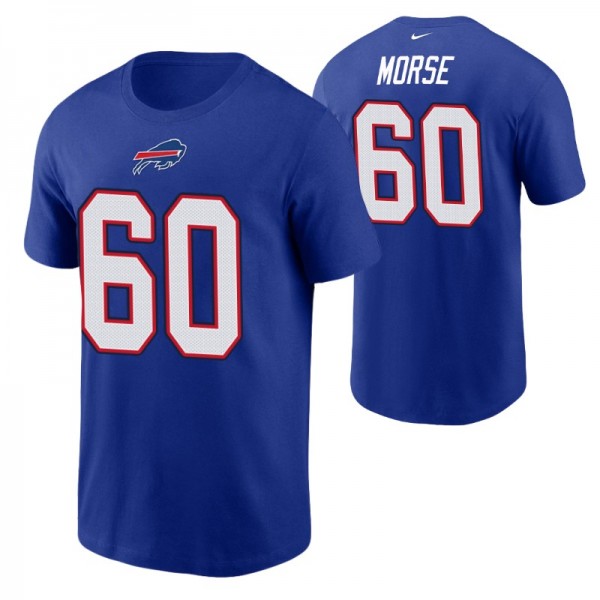 Men's Buffalo Bills Mitch Morse #60 Royal T-shirt