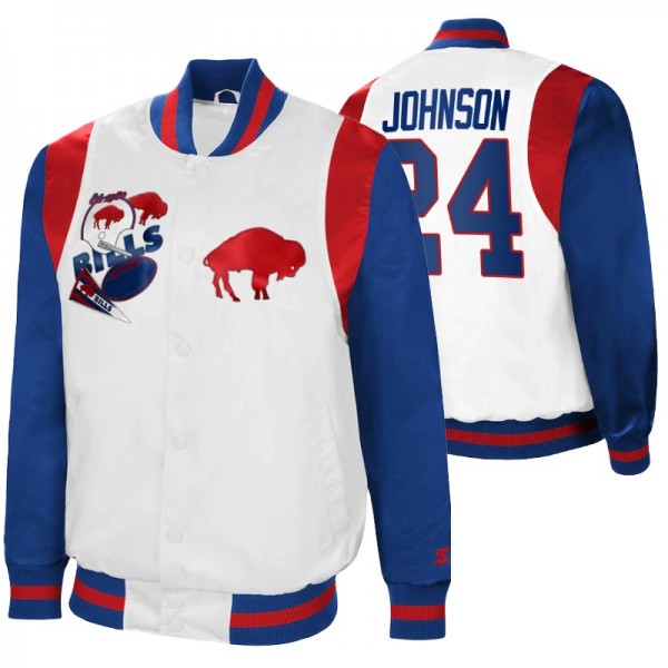 Buffalo Bills Taron Johnson #24 Retro The All-Amer...