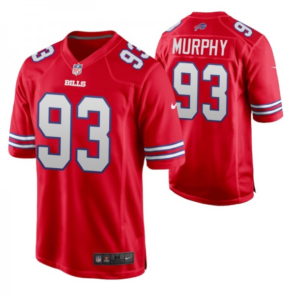 Buffalo Bills Trent Murphy #93 Game Red Alternate ...