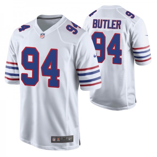 Buffalo Bills Vernon Butler #94 Game White Alterna...