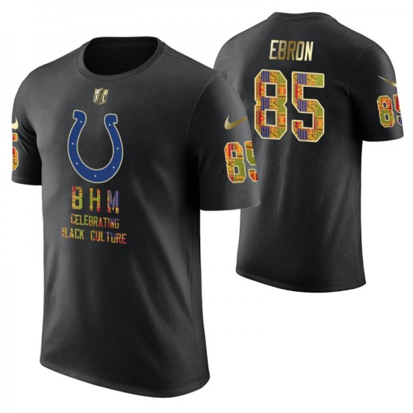 Men's - Indianapolis Colts #85 Eric Ebron Nike Bla...