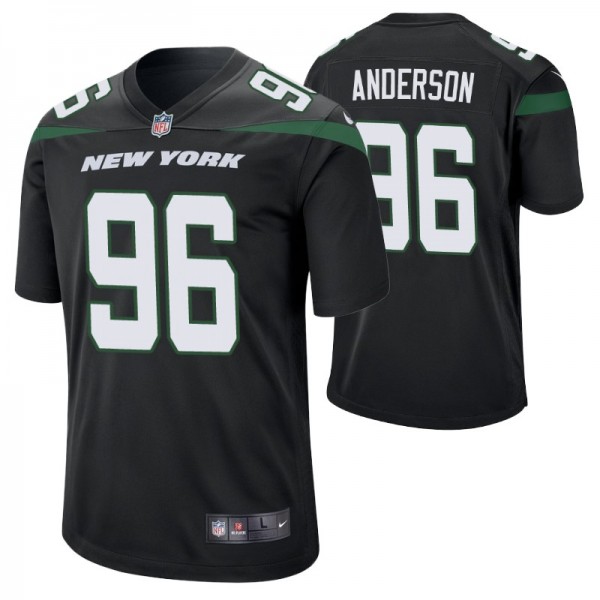 Men's New York Jets #96 Henry Anderson Nike Black Player Game Jersey