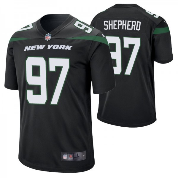 Men's New York Jets #97 Nathan Shepherd Nike Black...
