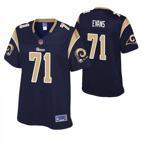 Los Angeles Rams Bobby Evans Navy Pro Line Player ...