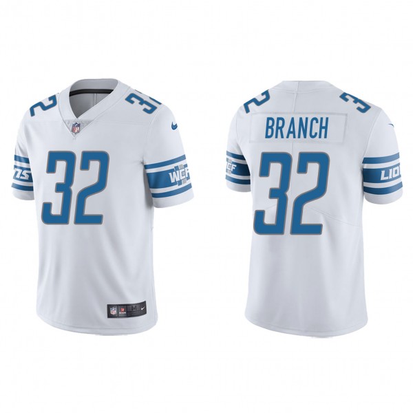 Men's Detroit Lions Brian Branch White 2023 NFL Dr...