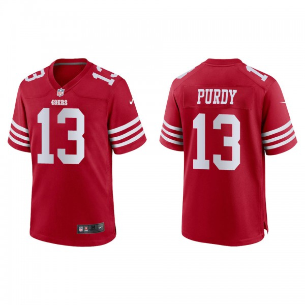 Men's San Francisco 49ers Brock Purdy Scarlet Game Jersey
