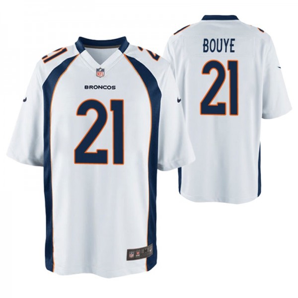 A.J. Bouye Denver Broncos White Game Jersey - Men'...