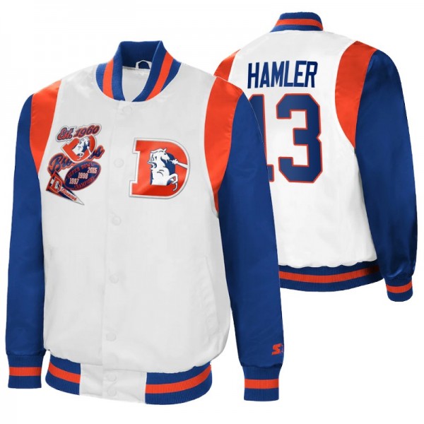 Denver Broncos Starter K.J. Hamler #13 Retro The A...