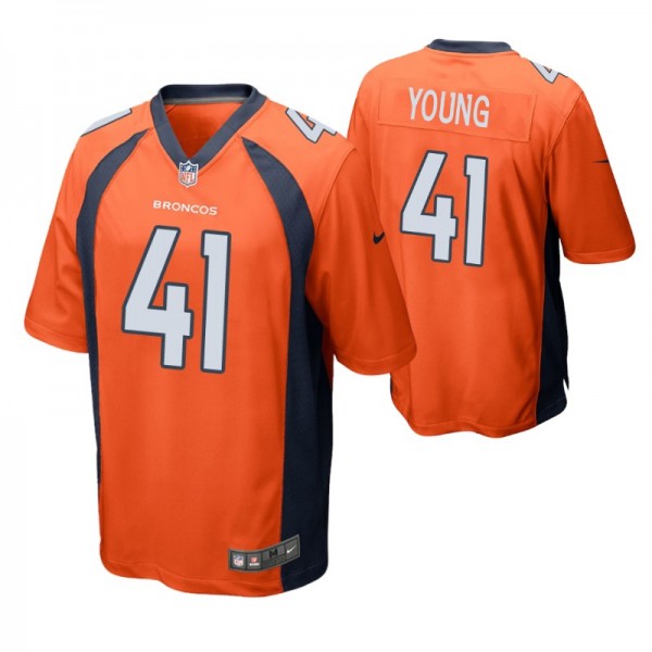 Denver Broncos Kenny Young #41 Orange Game Jersey