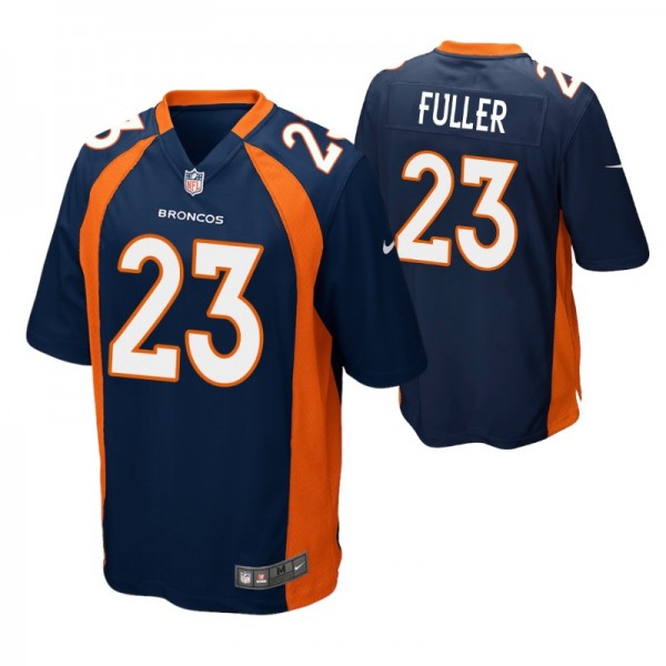 Denver Broncos Kyle Fuller #23 Navy Game Jersey