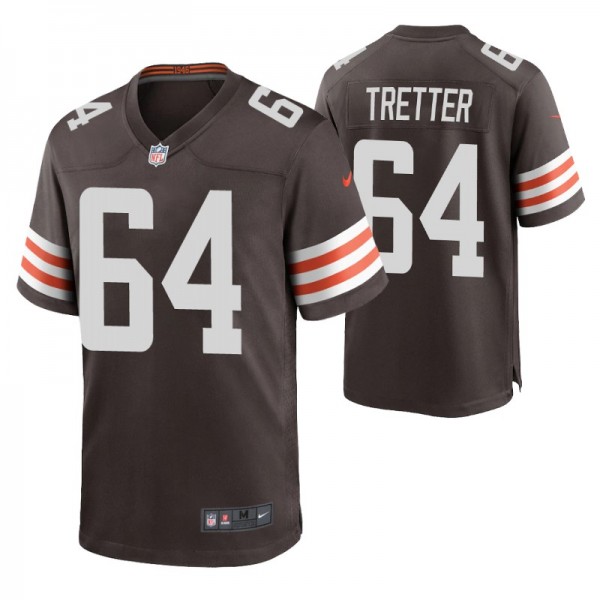 J.C. Tretter Cleveland Browns Brown Game Jersey - ...