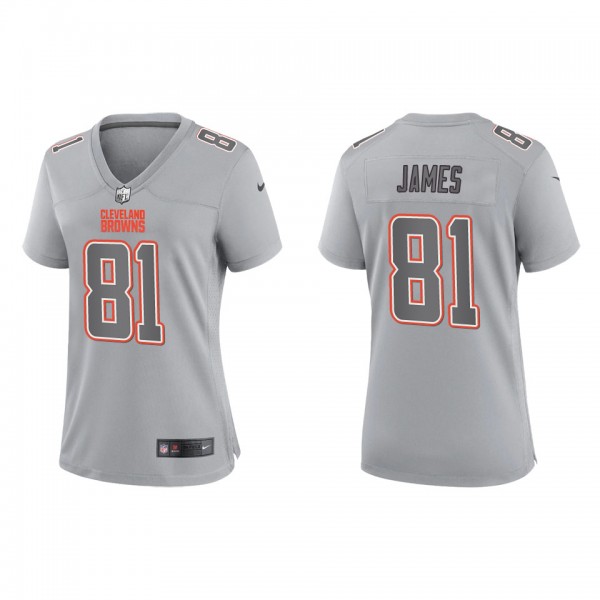 Women's Cleveland Browns Jesse James Gray Atmosphe...