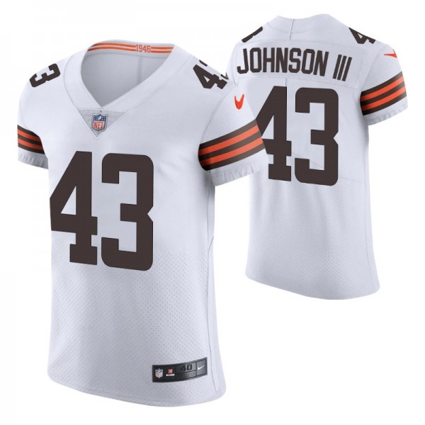 Cleveland Browns John Johnson III #43 Nike White V...