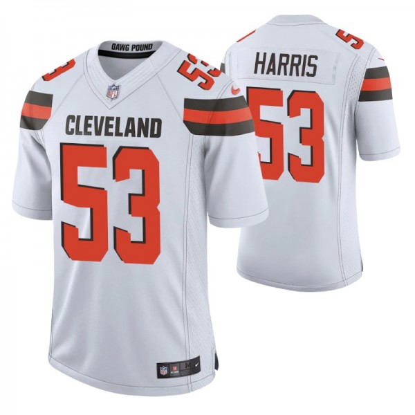 Browns Nick Harris 2020 NFL Draft White Jersey Vap...