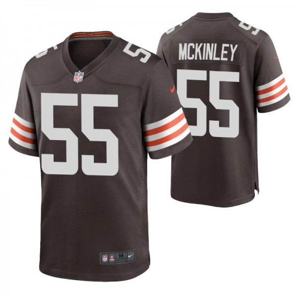 Cleveland Browns Takkarist McKinley #55 Brown Game...