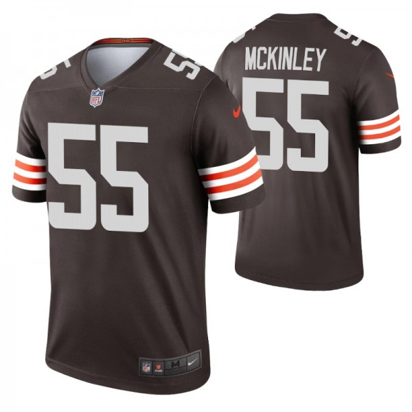 Takkarist McKinley #55 Cleveland Browns Brown Lege...