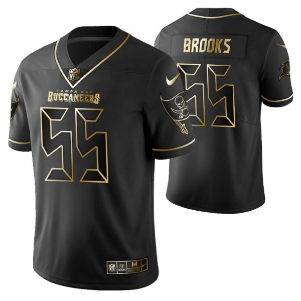 Tampa Bay Buccaneers Derrick Brooks Golden Edition Black Vapor Limited Jersey