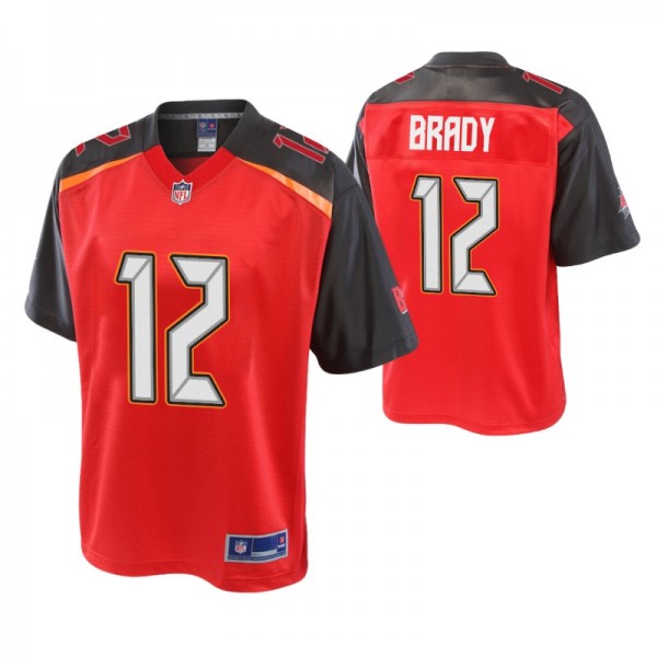 Tampa Bay Buccaneers Tom Brady Red Pro Line Jersey...
