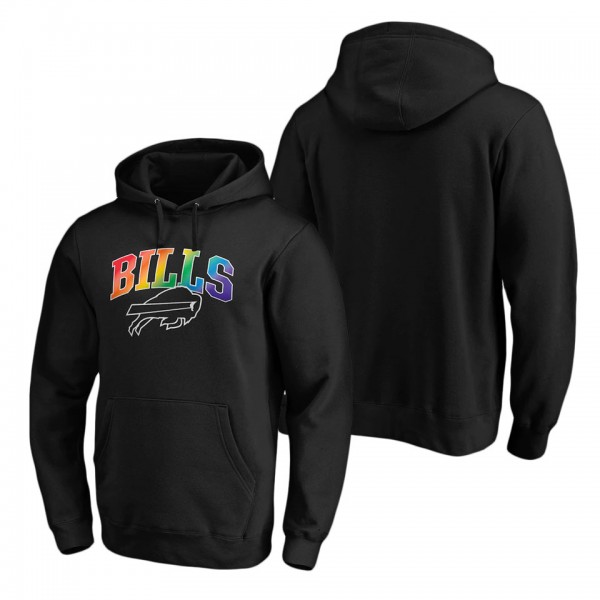 Buffalo Bills Black Team Pride Logo Pullover Hoodi...