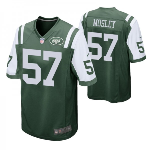 Men's New York Jets C.J. Mosley Green Game Jersey