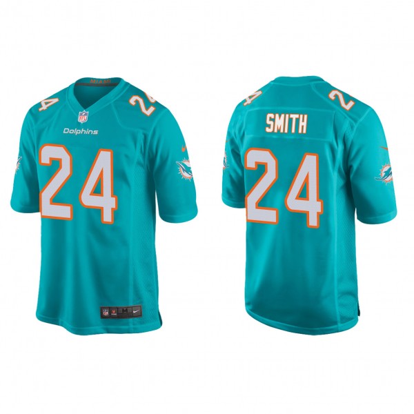 Men's Miami Dolphins Cam Smith Aqua 2023 NFL Draft Game Jersey