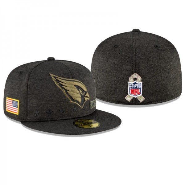 Men's Arizona Cardinals Black 2020 Salute to Service 59FIFTY Fitted Hat