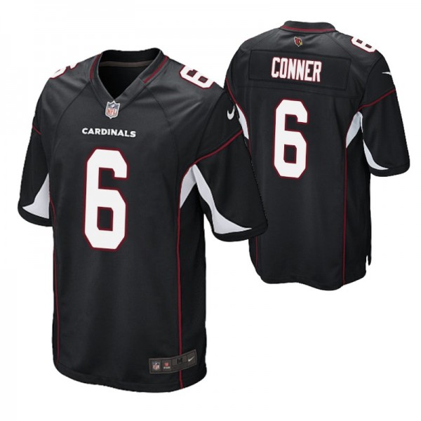 Arizona Cardinals James Conner #6 Game Black Jerse...