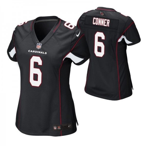 Women's Arizona Cardinals James Conner #6 Black Ga...