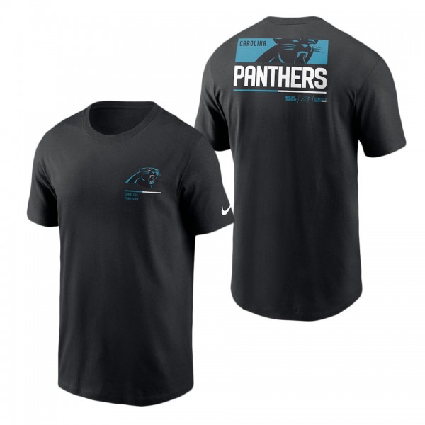 Men's Carolina Panthers Black Team Incline T-Shirt