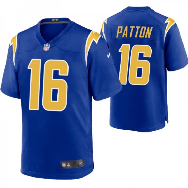 Men's Los Angeles Chargers Andre Patton #16 Game R...