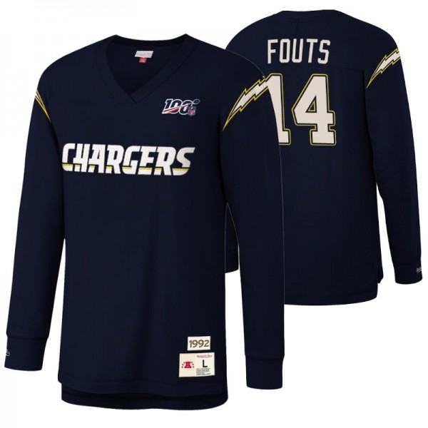 Men's Dan Fouts Los Angeles Chargers Navy NFL 100 ...
