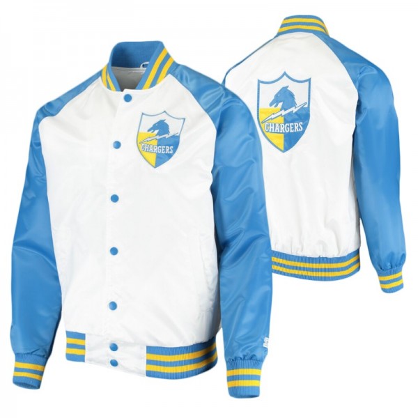 Los Angeles Chargers White Powder Blue Clean Up Th...