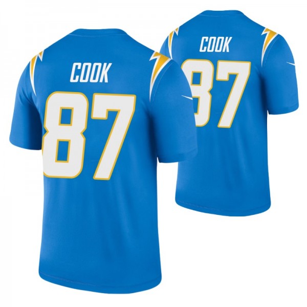 Jared Cook #87 Los Angeles Chargers Blue Legend Je...
