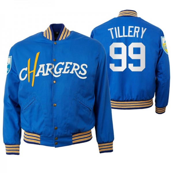 Jerry Tillery No. 99 Los Angeles Chargers Royal Fu...