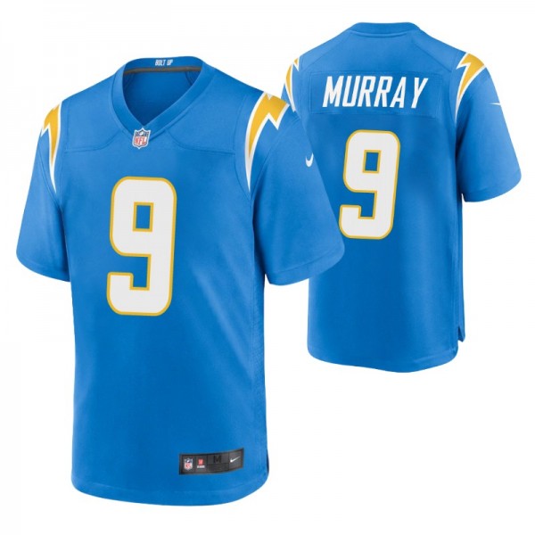 Los Angeles Chargers #9 Kenneth Murray Powder Blue...