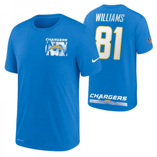 Los Angeles Chargers Mike Williams #81 Sideline Fa...