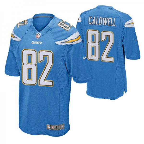 Los Angeles Chargers Reche Caldwell Game #82 Blue ...