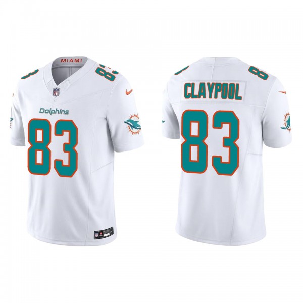 Men's Miami Dolphins Chase Claypool White Vapor F....