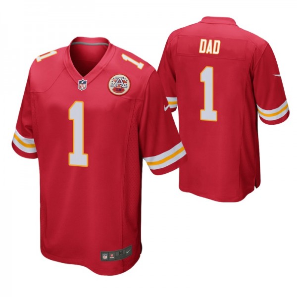 Kansas City Chiefs 2021 Father's Day Red Game Jers...