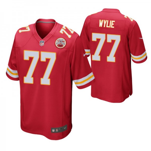 Kansas City Chiefs Andrew Wylie Game #77 Red Jerse...
