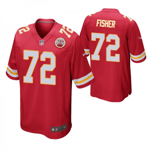 Kansas City Chiefs Eric Fisher Game #72 Red Jersey