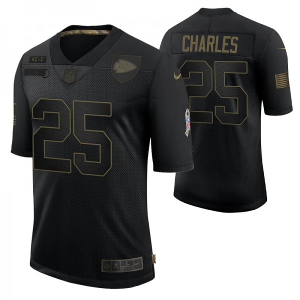 Kansas City Chiefs Jamaal Charles #25 Black Retire...