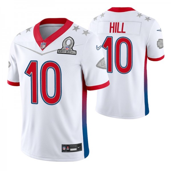Kansas City Chiefs Tyreek Hill #10 2022 AFC Pro Bowl White Game Jersey